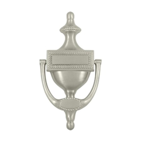 Patioplus Victorian Rope Door Knocker- Satin Nickel - Solid PA3240216